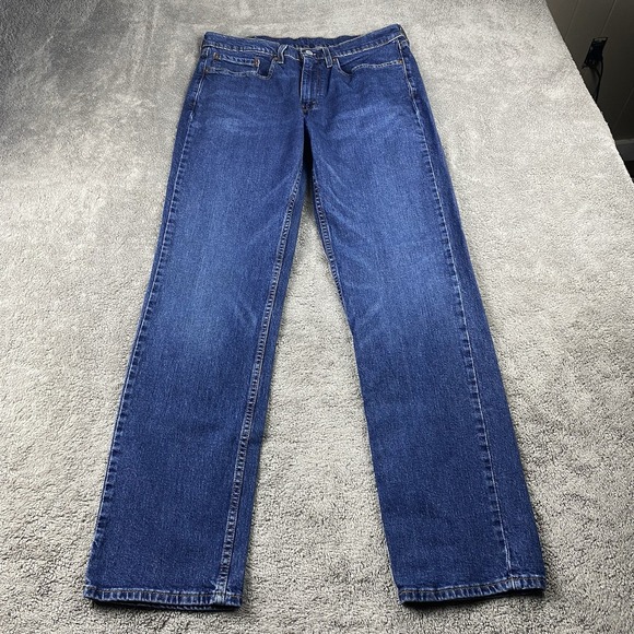 Levis 514 Straight Fit Jeans Mens 34x34 Blue Medium Wash - Picture 1 of 14